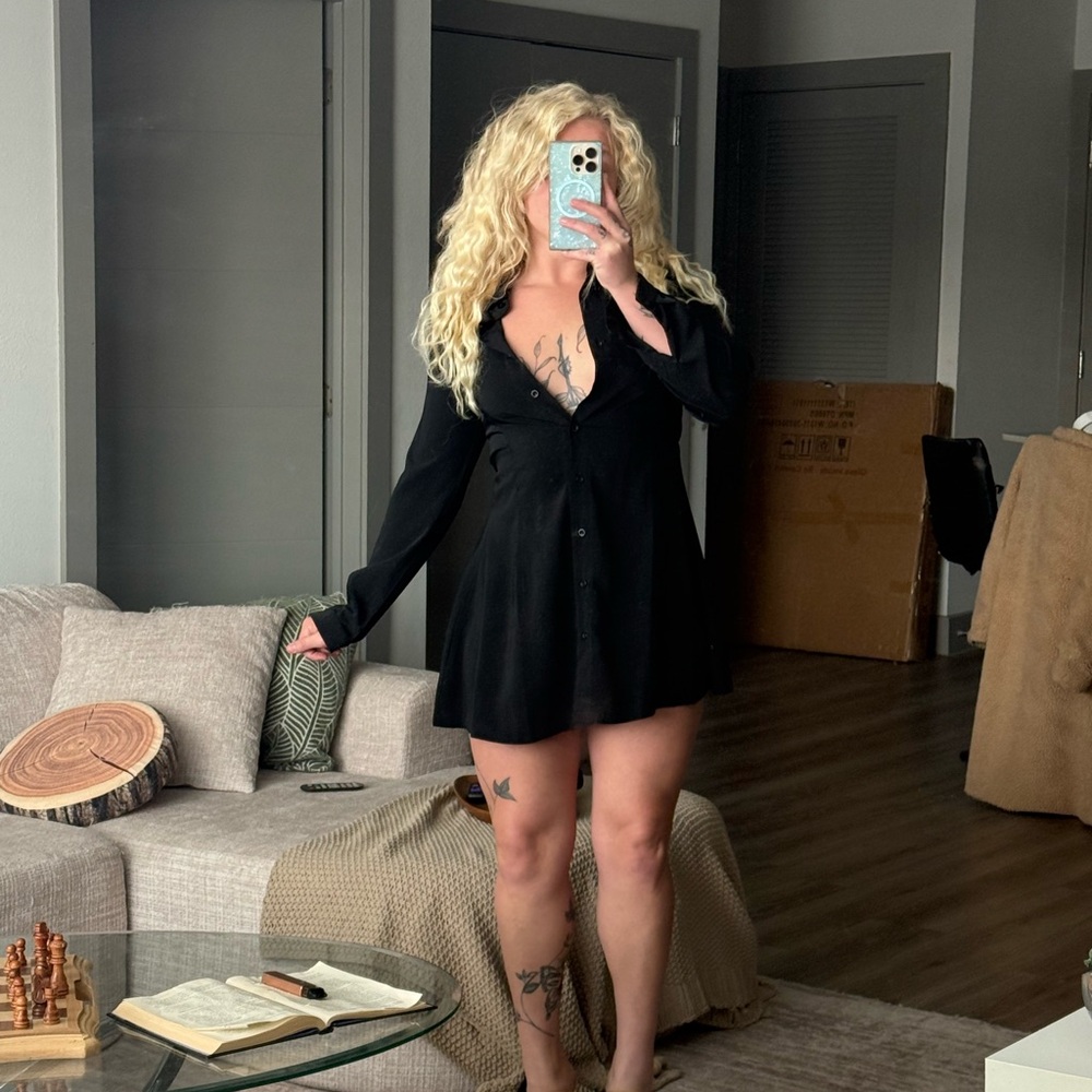 Chic Black Long Sleeve Dress for Women